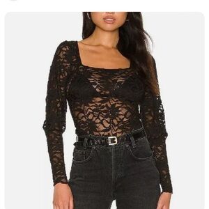 Free People Women’s Long Distance Layering Top in Flower Trail - Size Small